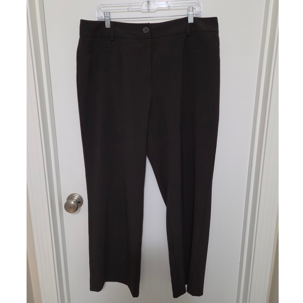 Studio 1940 Marissa Brown Straight Leg Dress Pants 10M Average